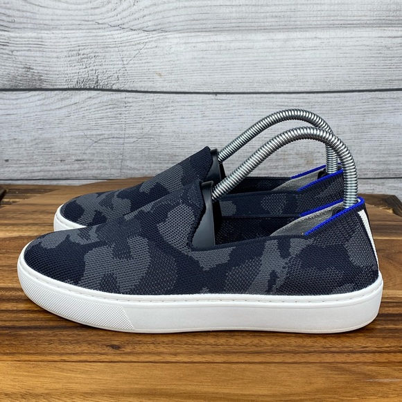 Rothy's Shoes - Rothy’s The Original Slip On Sneaker Black Grey Camo Women’s Shoe Size 6.5